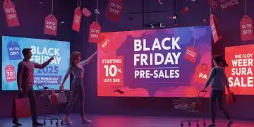Excited shoppers anticipating Black Friday 2025 pre-sales deals online