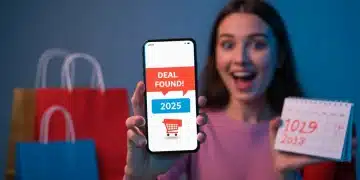 Excited shopper finds best daily deal on smartphone in 2025