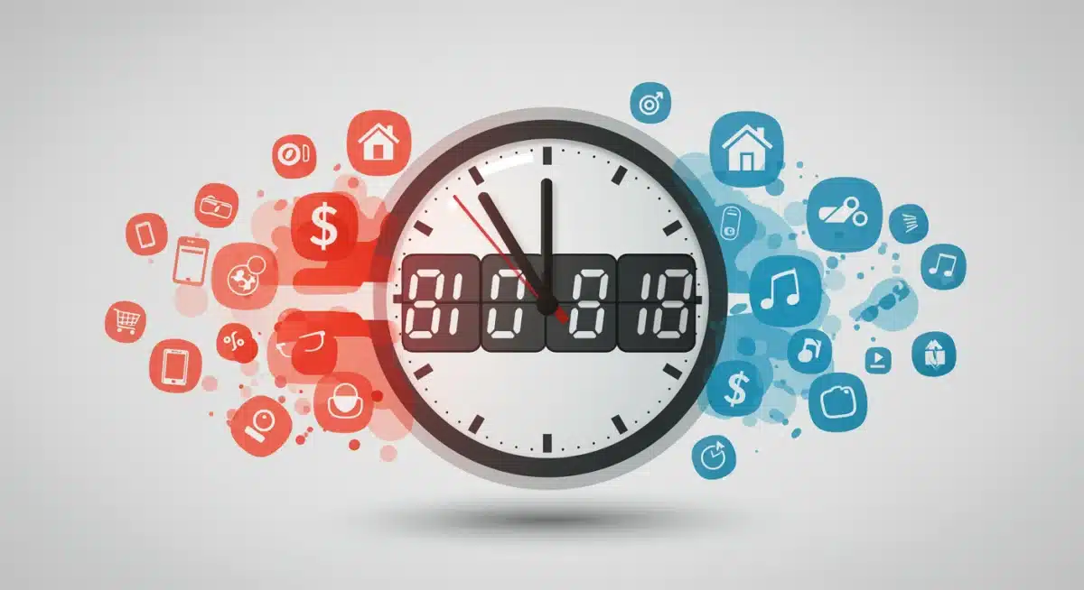 Digital countdown clock for limited-time daily deals