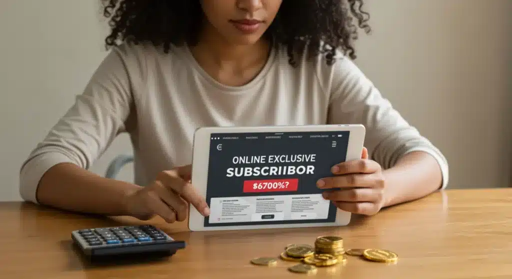Financial Impact: Is a 12-Month Online Exclusive Subscription Worth 10% Savings?